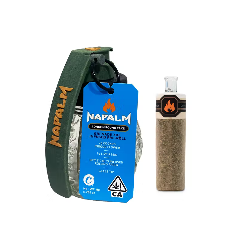 NAPALM Pre roll GRENADE LONDON POUND CAKE Napalm Shop